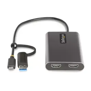 USB-C TO DUAL-HDMI ADAPTER -    USB TO HDMI CONVERTER 4K 60HZ PD